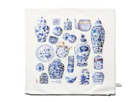 Singlapa Blue Porcelain Cushion Cover