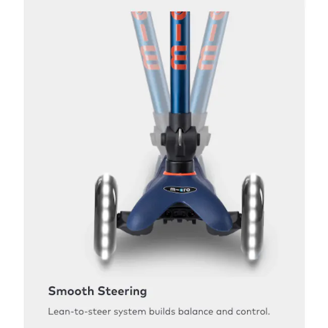 Micro Mini Deluxe Foldable LED Scooter - Ocean Blue (Age 1-5) - 13