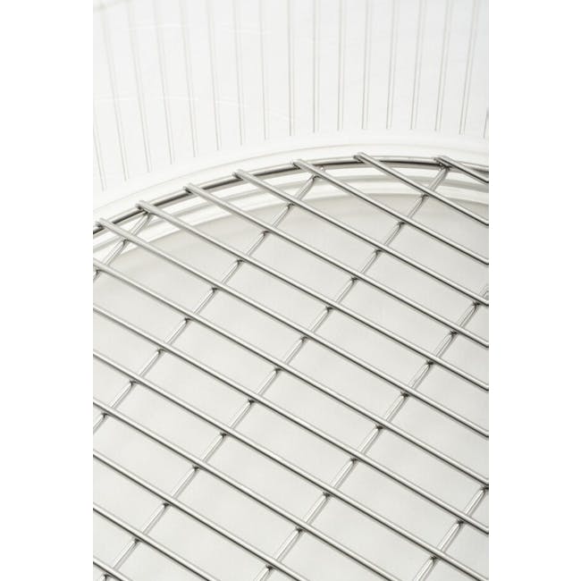 BRUNO Oval Double Steamer Rack Attachment - 5 - Modern architectural design, geometric pattern, metallic framework, clean