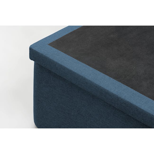 ESSENTIALS Queen Headboard Storage Bed - Denim (Fabric) - 3