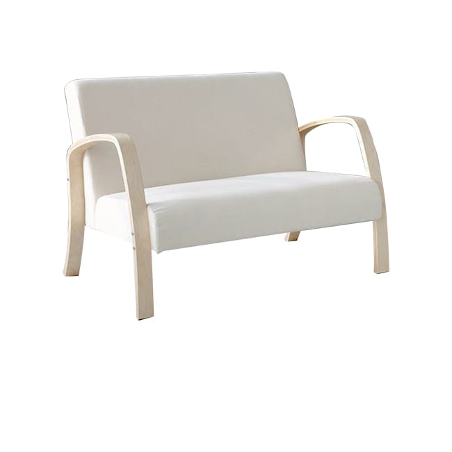 Mizuk 2 Seater Sofa - Ivory - 9