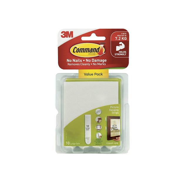 Command™ Picture Hanging Strips Value Packs - White (4 Options) - 1