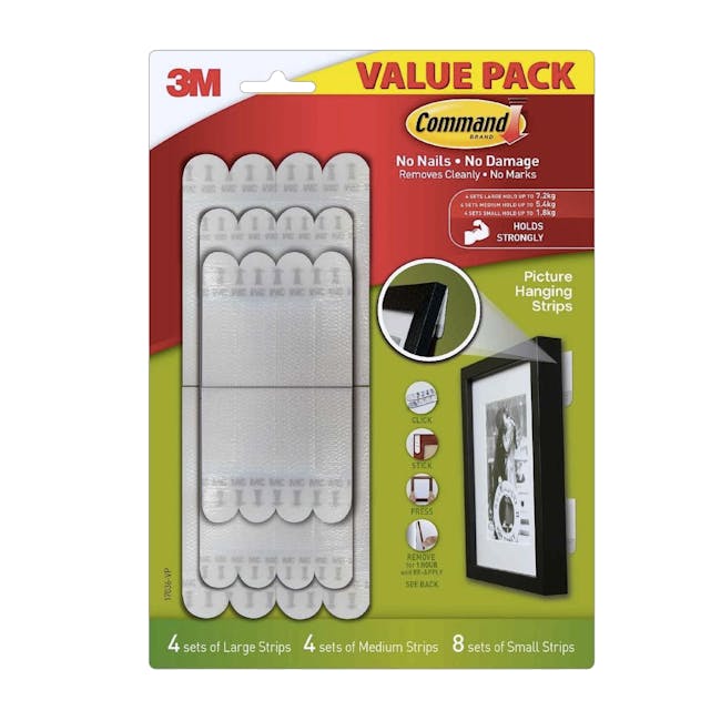 Command™ Picture Hanging Strips Value Packs - White (4 Options) - 3