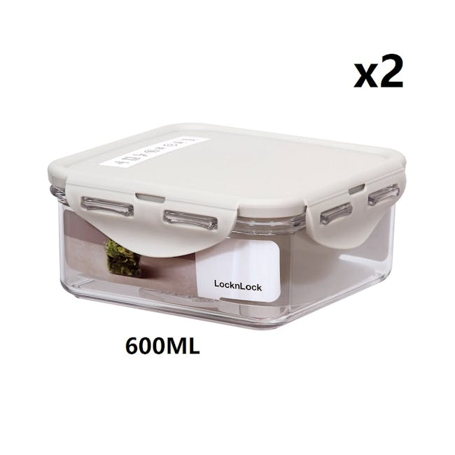 LocknLock Bisfree Stackable Airtight Food Container 2pc Set (9 Sizes) - 10