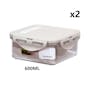 LocknLock Bisfree Stackable Airtight Food Container 2pc Set (9 Sizes) - 10