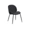 Lennon Dining Chair - Black, Dark Grey (Fabric)