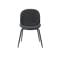 Octavia Round Dining Table 1.35m in Black Diamond (Sintered Stone) with 4 Lennon Dining Chairs in Dark Grey and Elephant - 16