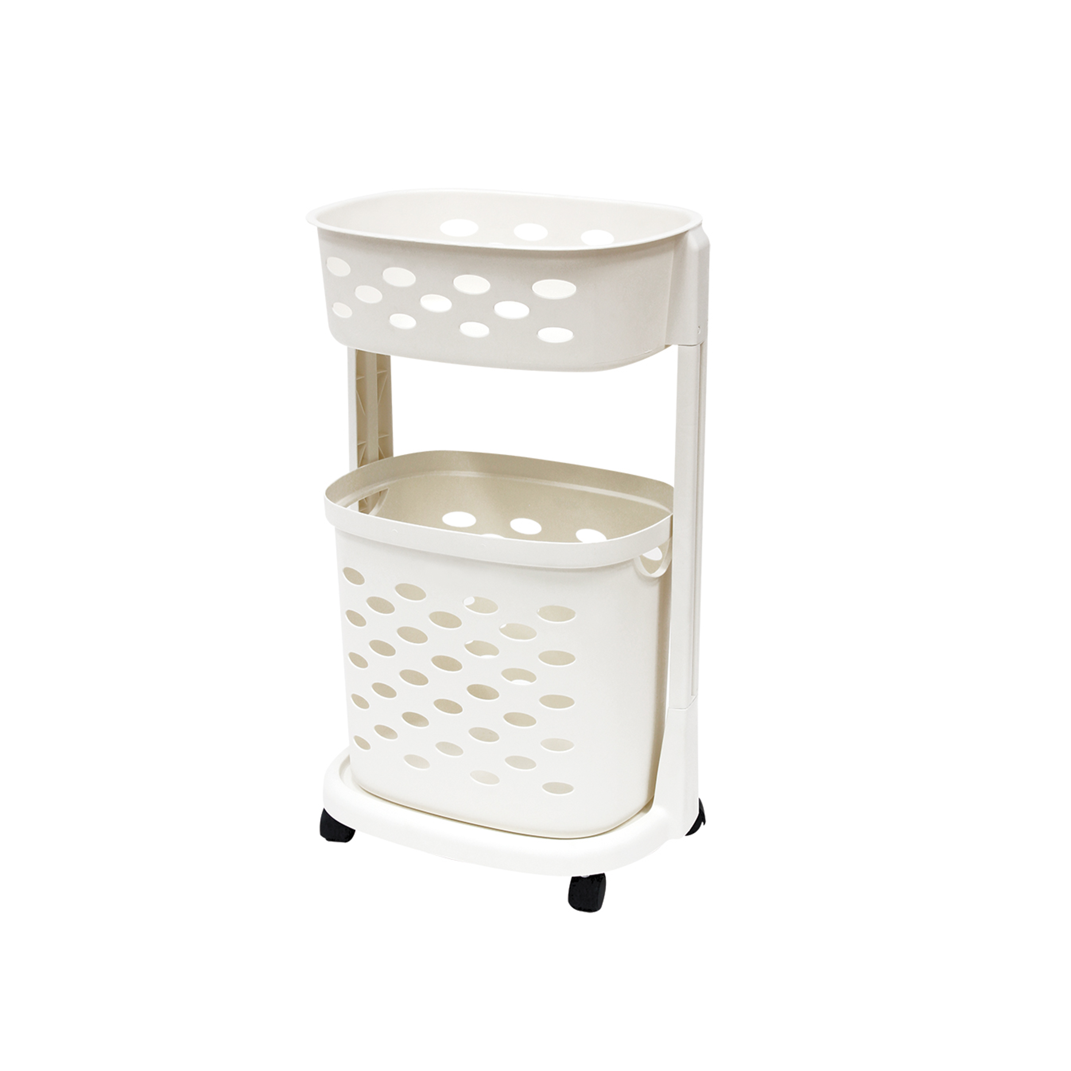 Algo Laundry Basket 2 Tier with Wheels