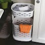 Algo Laundry Basket 2 Tier with Wheels - 3
