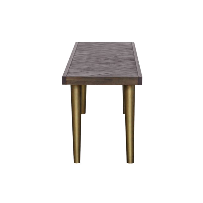 Cadencia Dining Table 1.6m with Cadencia Bench 1.3m and 2 Fabian Dining Chairs in Mud - 19