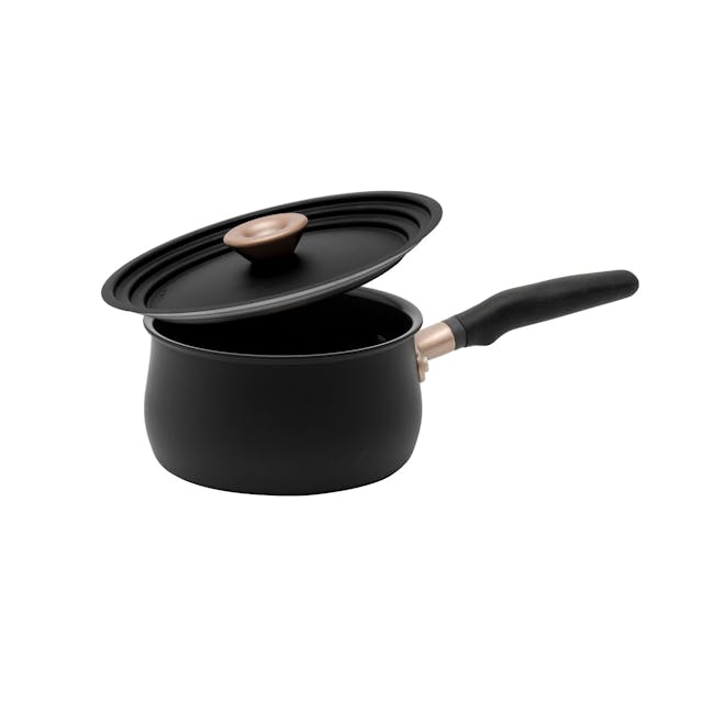 Meyer Accent Series Ultra-Durable Nonstick 16cm Saucepan with Lid - 0