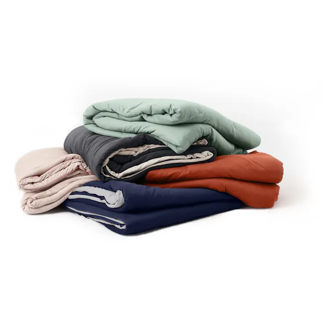 Bodyluv PO-ONG Blanket - Cream White & Charcoal (2 Sizes) - 7 - Soft, cozy, neatly folded, multi-colored, comfortable