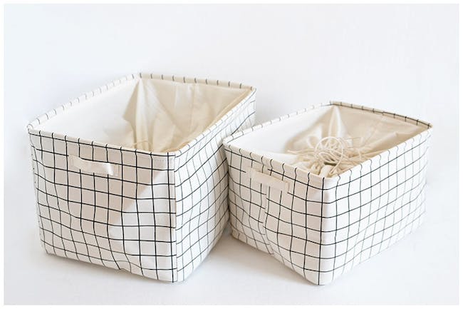 Beverley Drawstring Laundry Basket - Large - 2