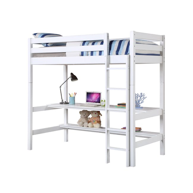 BelovedSleep™ Single High Loft Desk Bed - 0