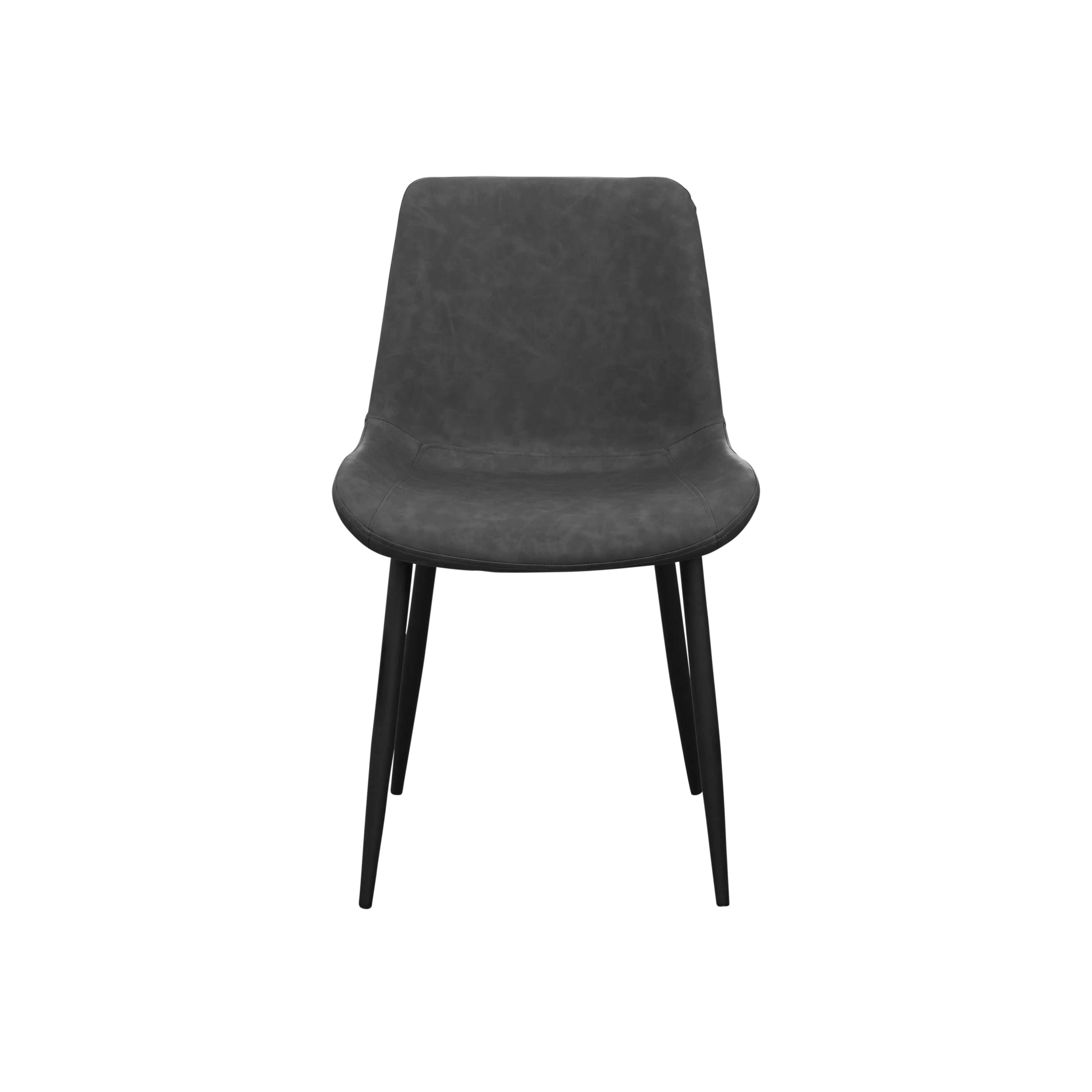 (As-is) Herman Dining Chair - Gunmetal Grey (Faux Leather) - 7