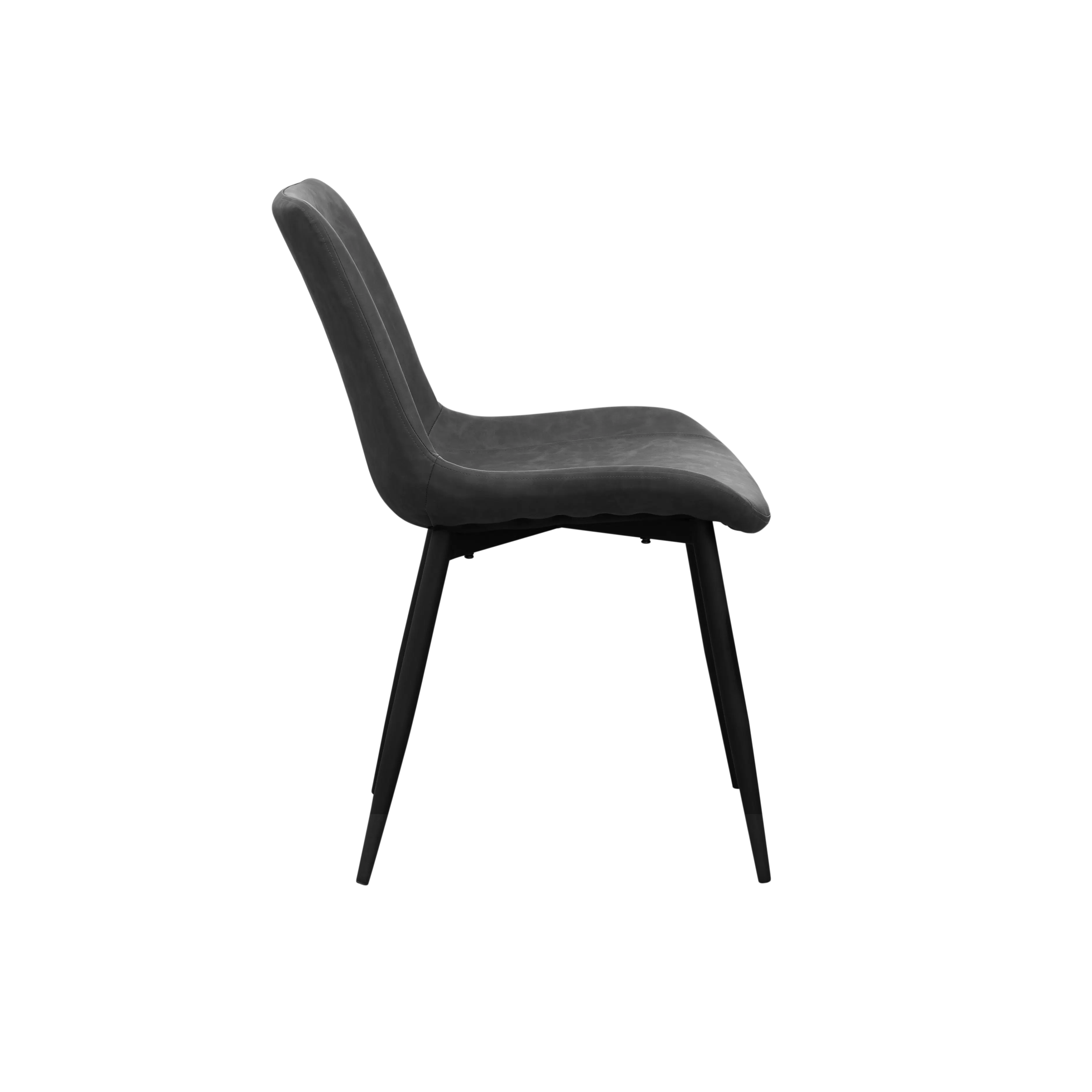 (As-is) Herman Dining Chair - Gunmetal Grey (Faux Leather) - 9