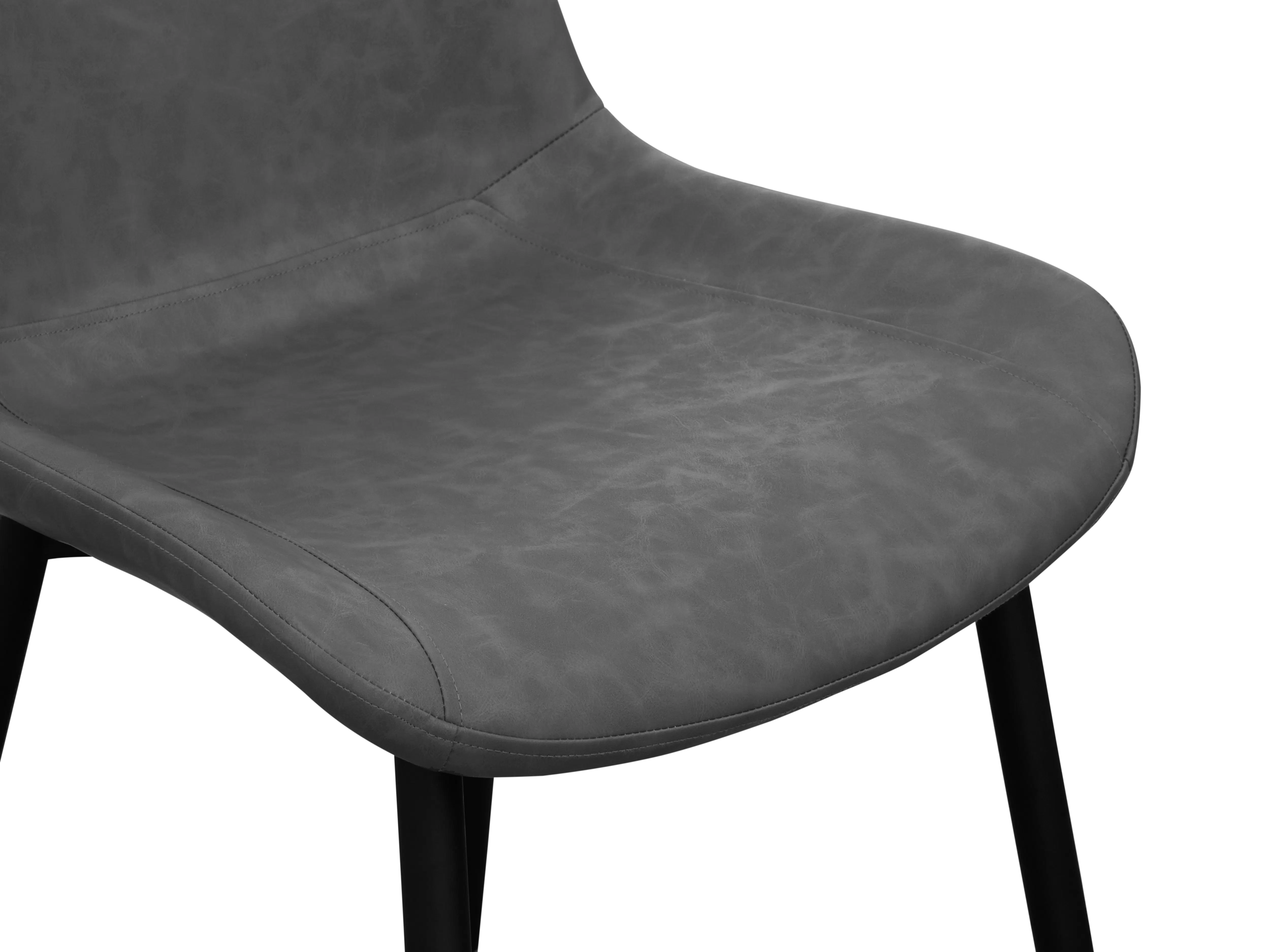 (As-is) Herman Dining Chair - Gunmetal Grey (Faux Leather) - 11