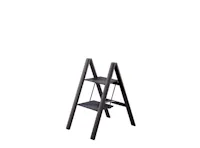 Hasegawa Lucano Slim Aluminium 2 Step Stool - Black