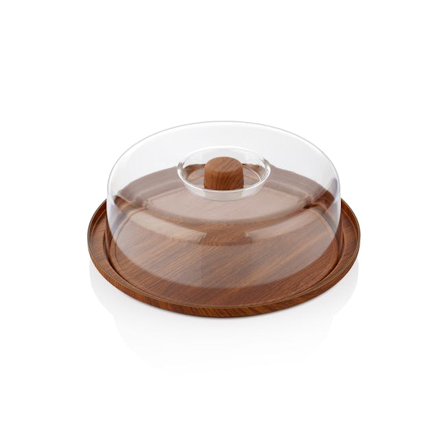 Evelin Cake Serving Tray With Cover - 0