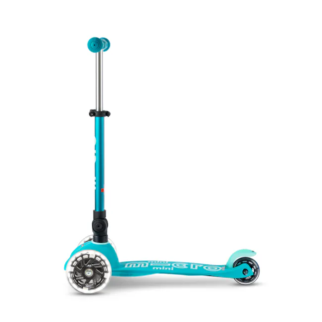 Micro Mini Deluxe Foldable LED Scooter - Aqua (Age 1-5) - 5