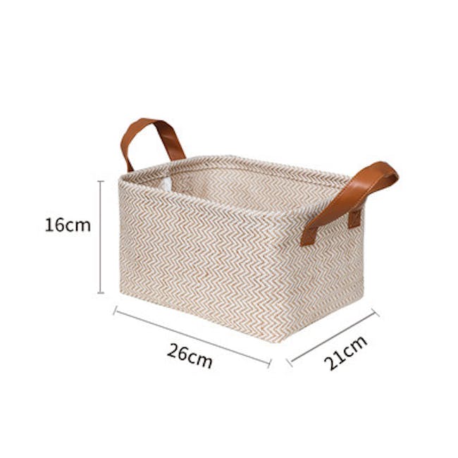 Jute Woven Storage Basket - Khaki (3 Sizes) - 5