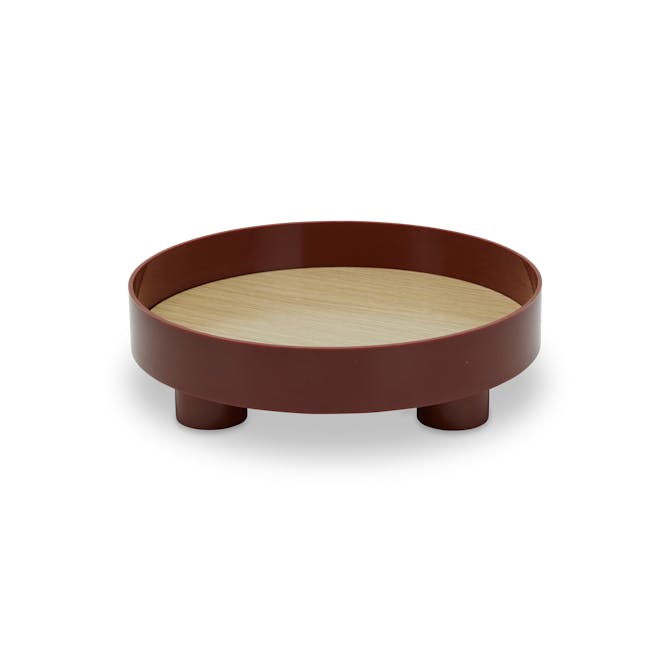 Edd Nordic Tray with Stand - Maroon - 0