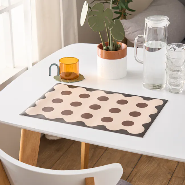 Bonnie Table Placemat - Black - 7