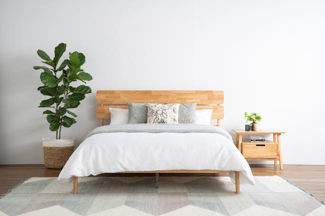 Seattle Queen Bed - Natural - 1