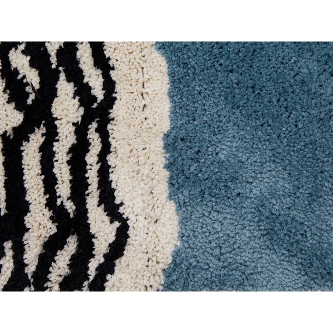 Scandi Waves Floor Mat - Turquoise - 3