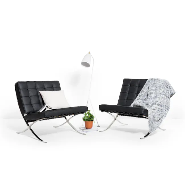 Benton Chair - Black (Genuine Cowhide) - 23
