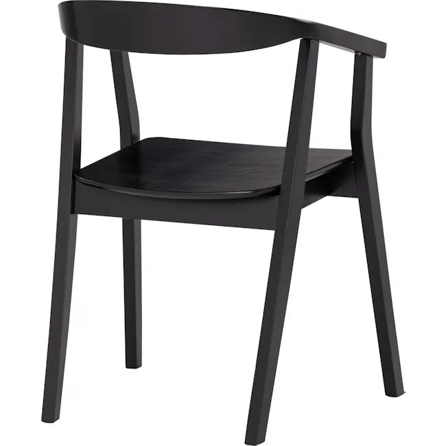 Greta Chair - Black - 6 - Modern minimalist chair, sleek black design, contemporary furniture, ergonomic seat, sturdy metal