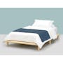 Hiro Single Platform Bed with 1 Dallas Bedside Table - 2