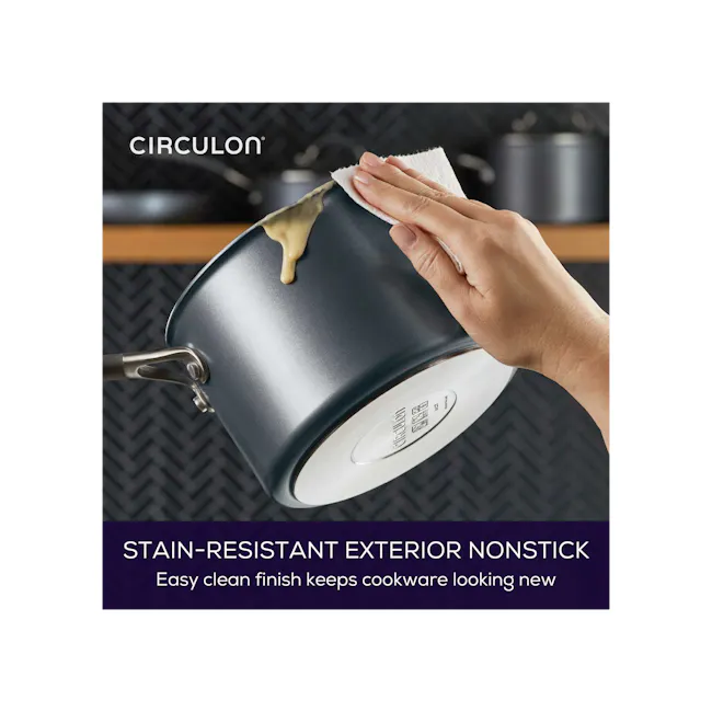 Circulon ScratchDefense A1 Nonstick 8 Piece Cookware Set - 5 - Circulon nonstick pan, easy clean finish, cookware look new