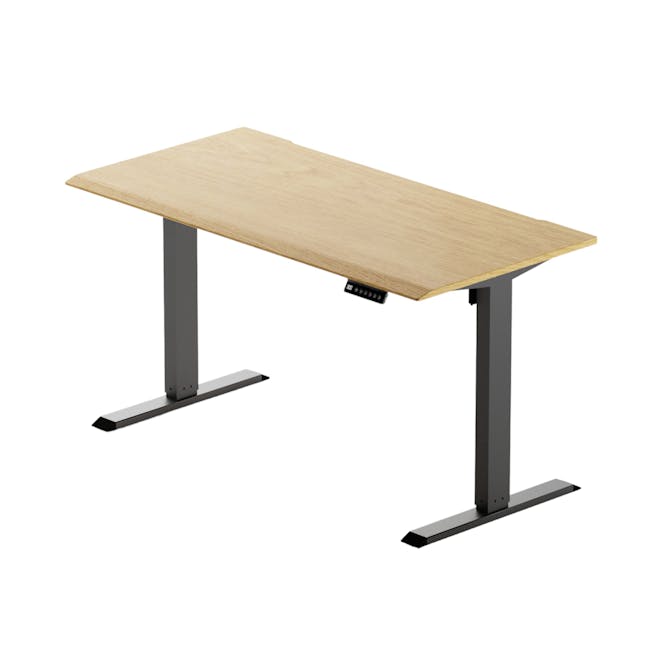 X1 Adjustable Table - Black frame, Oak MDF (2 Sizes) - 0