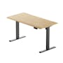 X1 Adjustable Table - Black frame, Oak MDF (2 Sizes) - 0