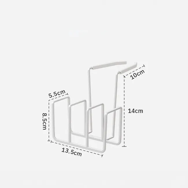 Nino Trio Sink Sponge Holder Rack - White - 6