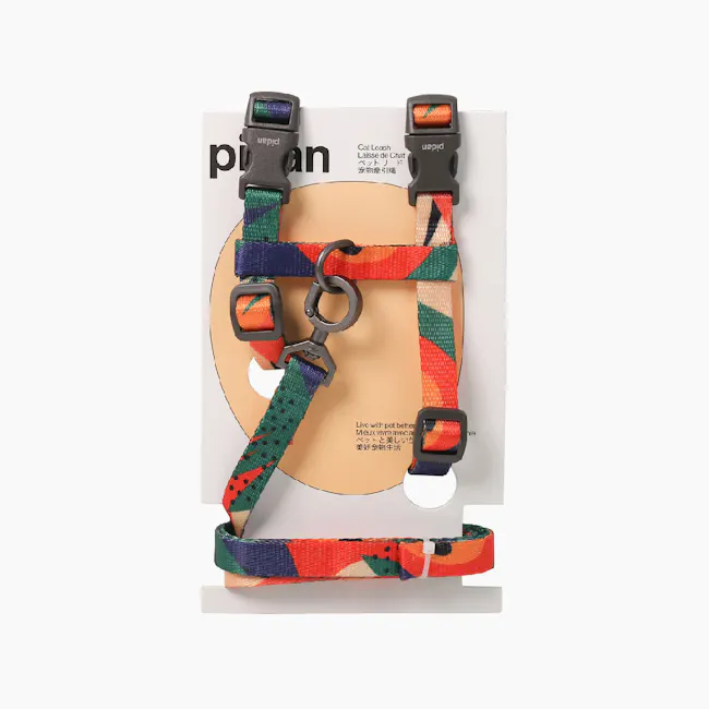 Pidan Cat Harness with Matching Leash - Abstract - 7 - Cat Locket, colorful harness, pet-friendly straps, adjustable buckle