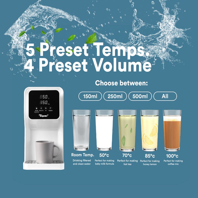 TOYOMI 4.5L Instant Boil Filtered Water Dispenser with Premium Filter FB  8845F