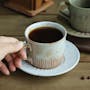 Koa Ceramic Coffee Cup & Saucer - White - 1