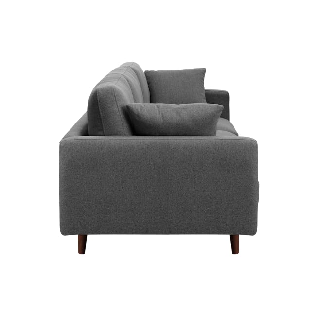 Declan 3 Seater Sofa - Walnut, Storm Grey - 3