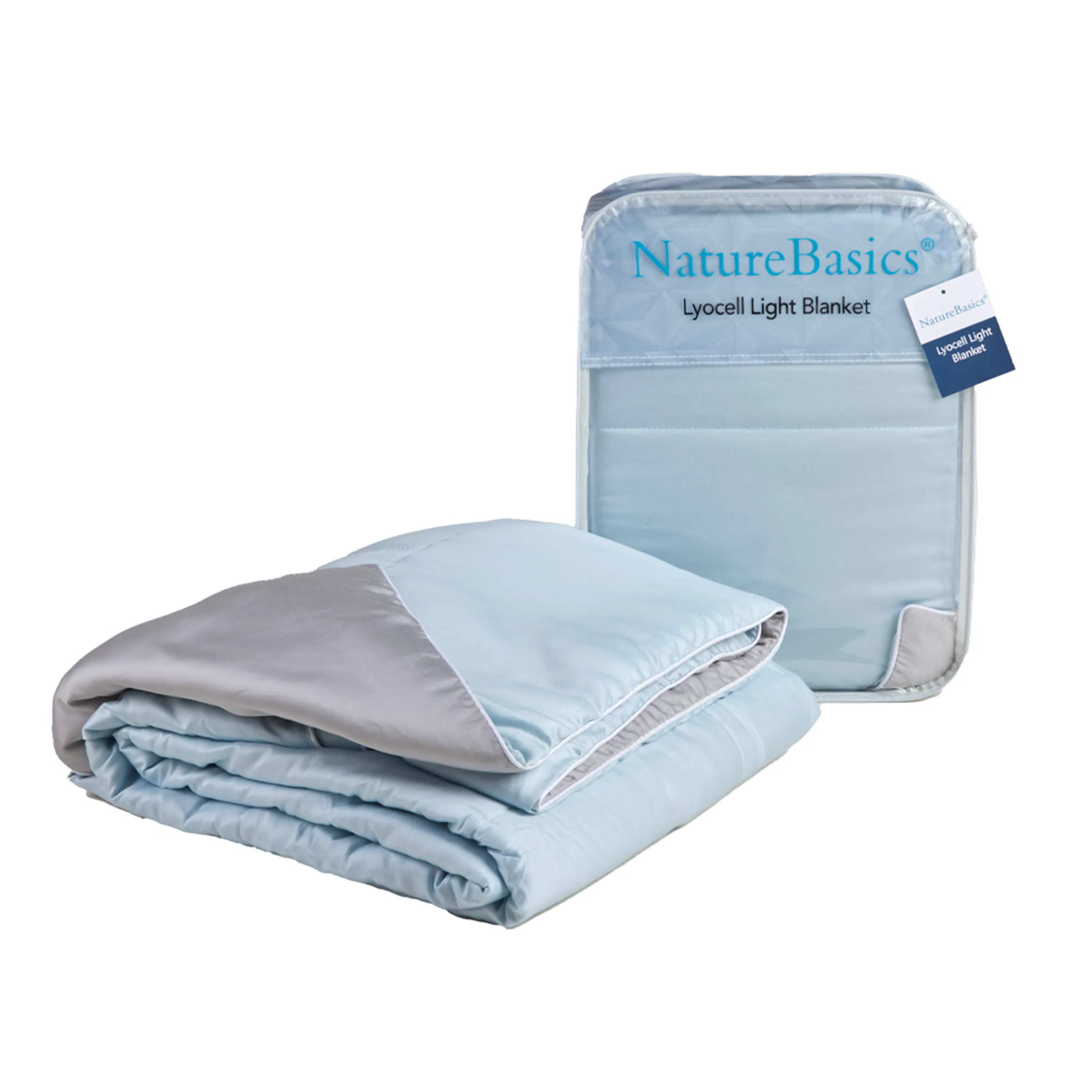 Nature Basics Hypoallergenic Lyocell Light Blanket - Blue (3 Sizes)