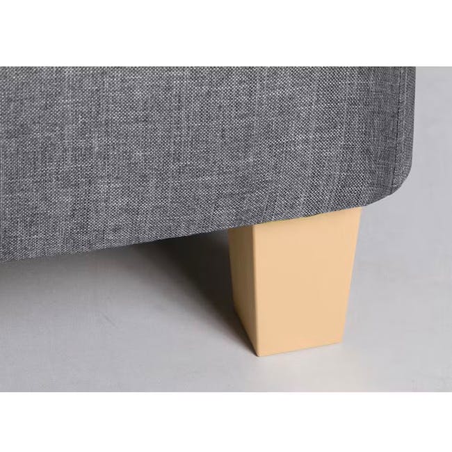 ESSENTIALS Super Single Headboard Divan Bed - Khaki (Fabric) - 4