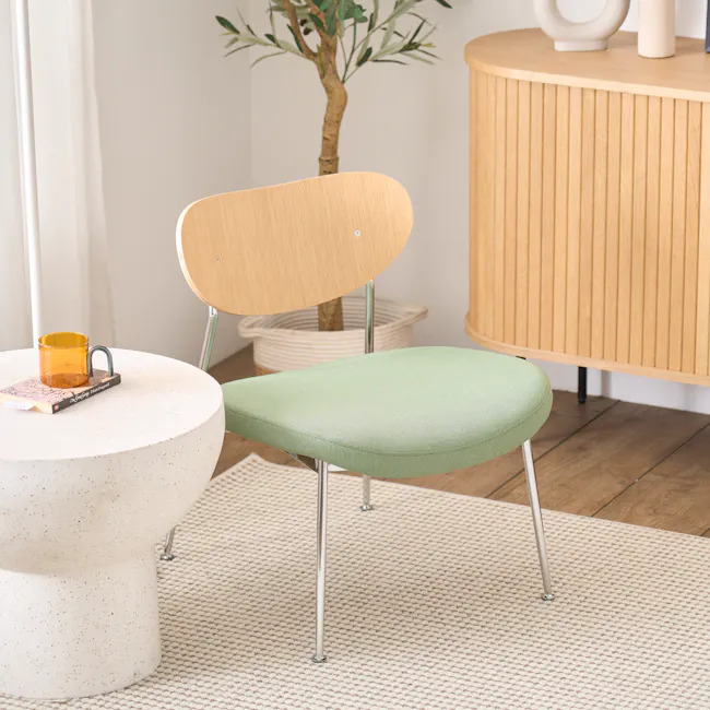 Miller Lounge Chair - Oak, Spring Green - 2