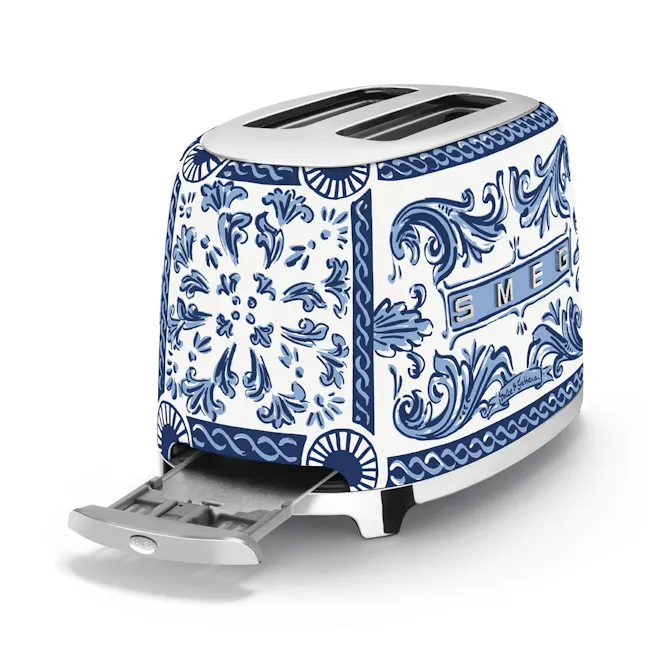 Smeg 2-Slice Toaster - D&G Blue Mediterraneo - 3