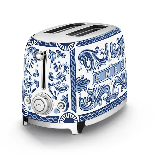 Smeg 2-Slice Toaster - D&G Blue Mediterraneo - 5