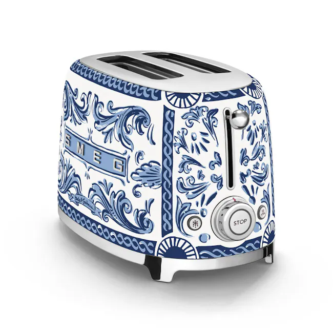 Smeg 2-Slice Toaster - D&G Blue Mediterraneo - 4