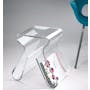 Magino Stool with Magazine Rack - Clear - 2