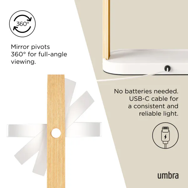 Specification details for Bellwood LED Vanity Mirror - White/Natural