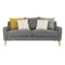 Evan 3 Seater Sofa with Evan Armchair - Charcoal Grey - 2