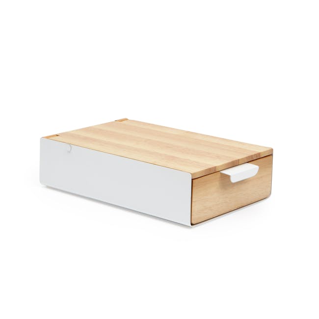 Reflexion Storage Box - White, Natural - 0